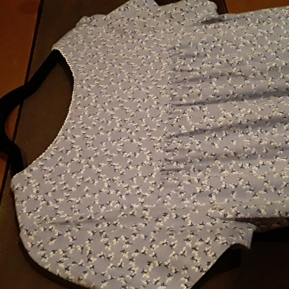 NWOT Croft &Barrow Intimates Medium Purple White Flowers Short sleeve Nightgown - Picture 11 of 14